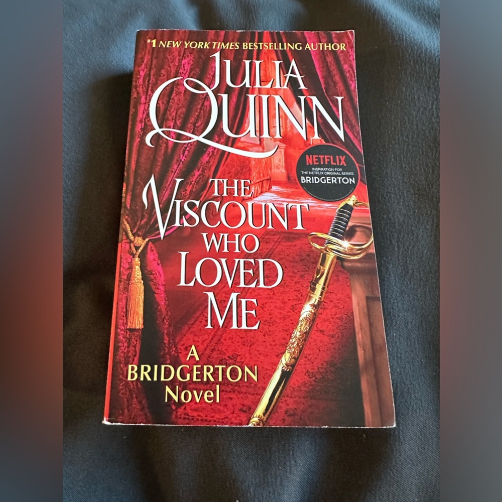 Bridgerton Julia Quinn series in paperback.